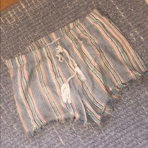 Z&L embroidered textured knit shorts